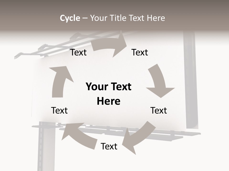 A Billboard With A Bird On Top Of It PowerPoint Template