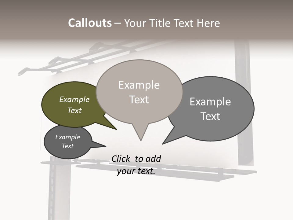 A Billboard With A Bird On Top Of It PowerPoint Template