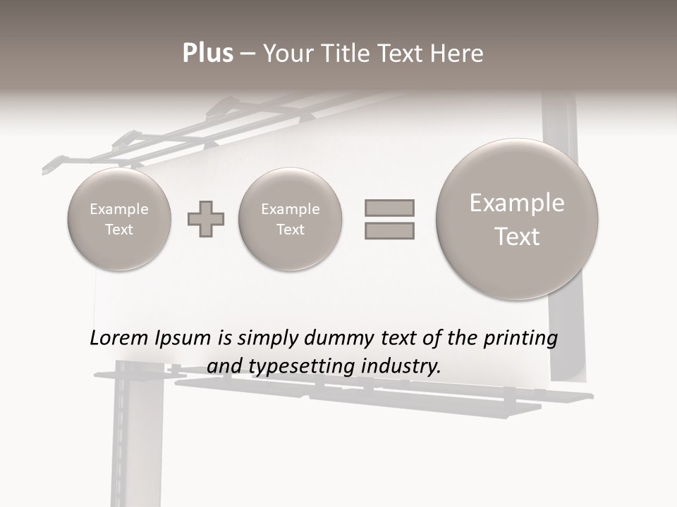 A Billboard With A Bird On Top Of It PowerPoint Template