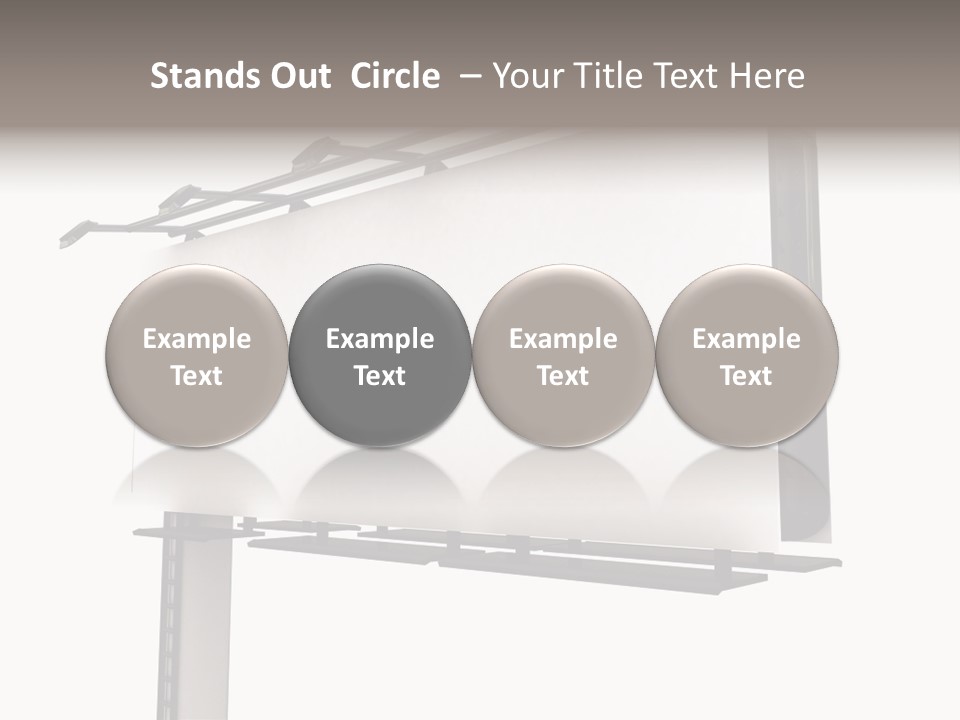 A Billboard With A Bird On Top Of It PowerPoint Template