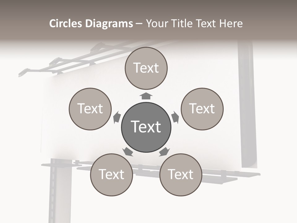 A Billboard With A Bird On Top Of It PowerPoint Template