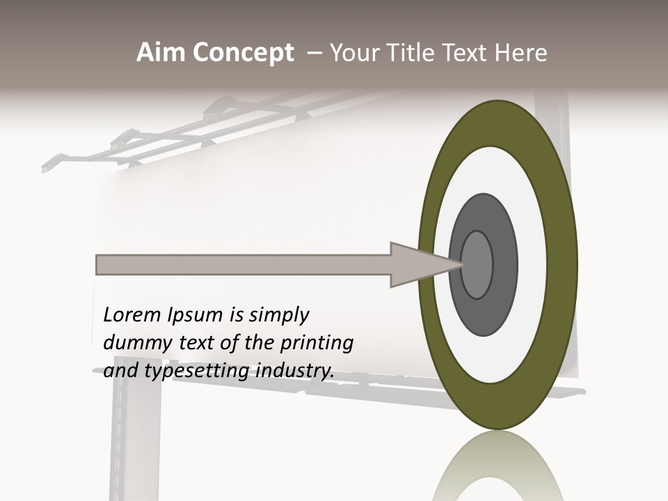 A Billboard With A Bird On Top Of It PowerPoint Template