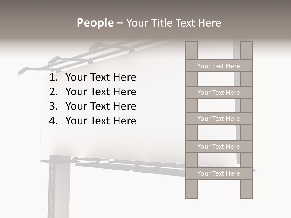 A Billboard With A Bird On Top Of It PowerPoint Template