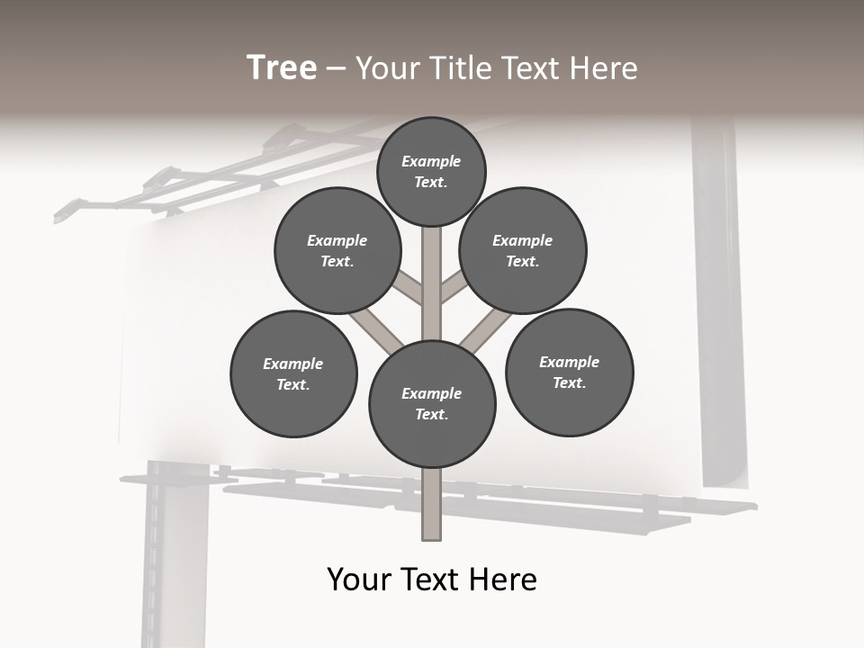 A Billboard With A Bird On Top Of It PowerPoint Template