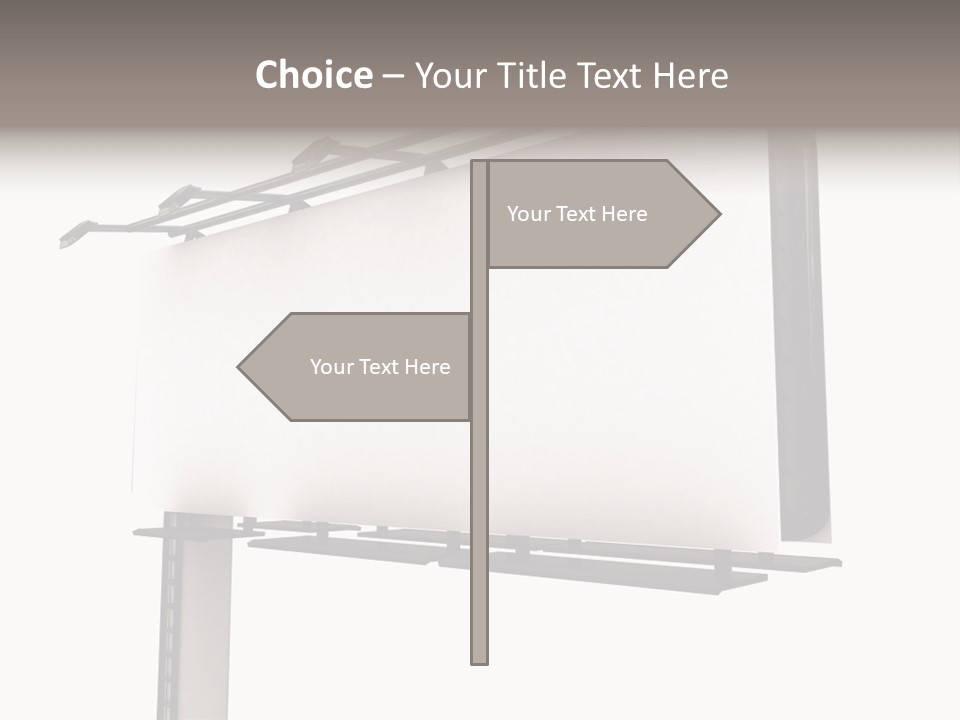 A Billboard With A Bird On Top Of It PowerPoint Template