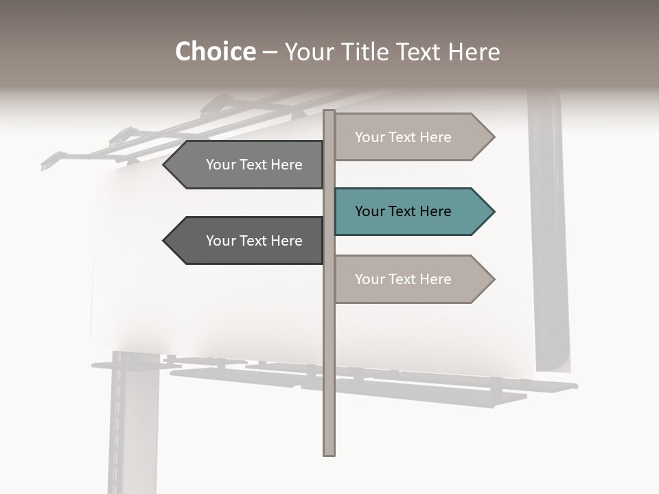 A Billboard With A Bird On Top Of It PowerPoint Template