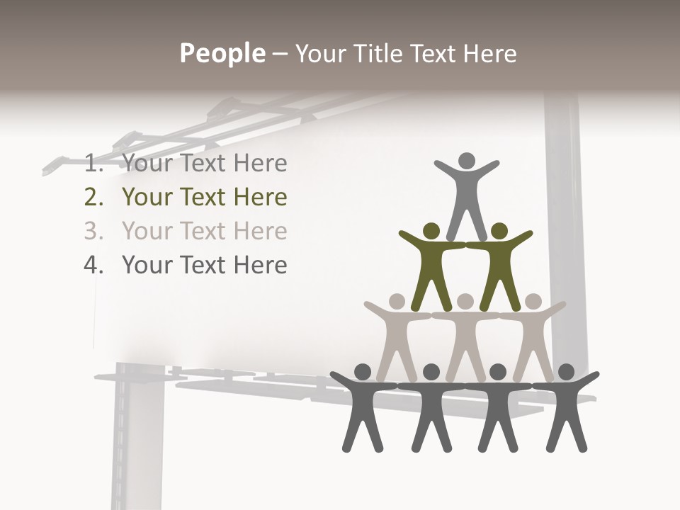 A Billboard With A Bird On Top Of It PowerPoint Template