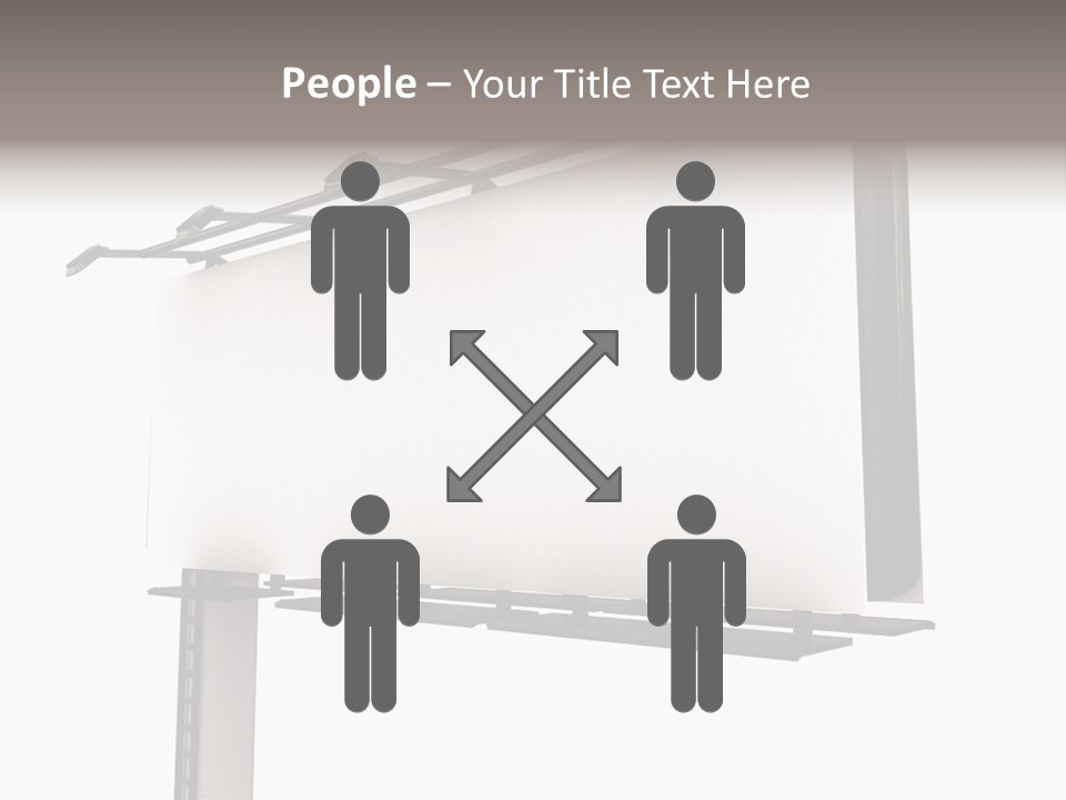 A Billboard With A Bird On Top Of It PowerPoint Template