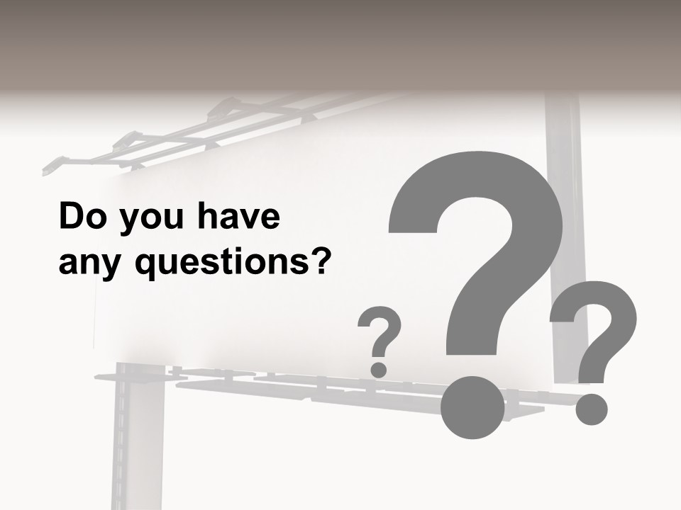 A Billboard With A Bird On Top Of It PowerPoint Template