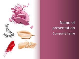 Dark Pink Cosmetic PowerPoint Template