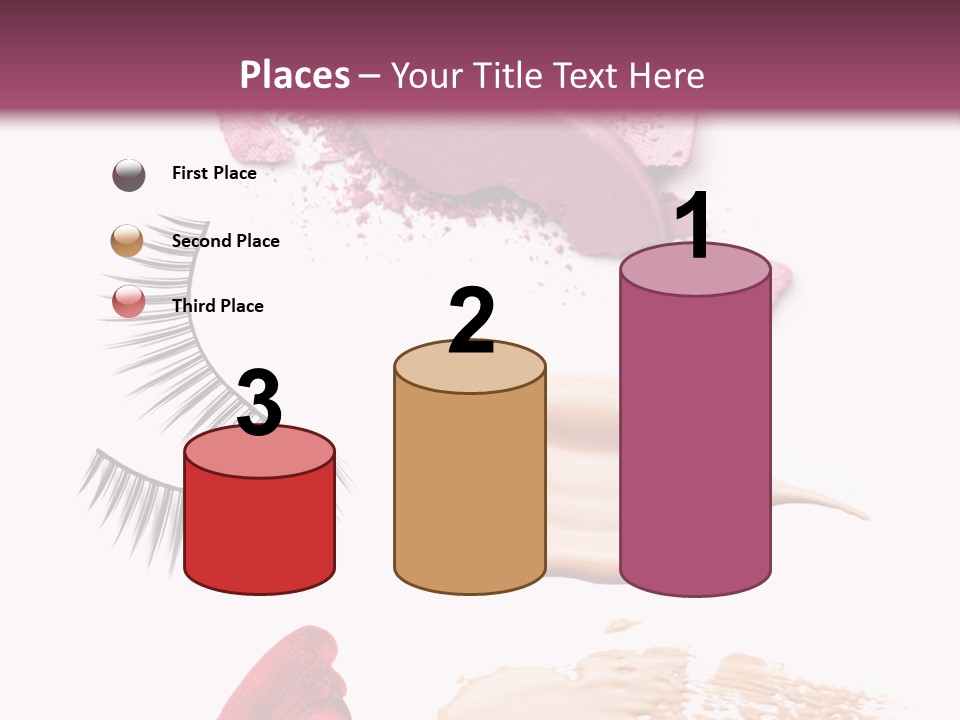 Dark Pink Cosmetic PowerPoint Template