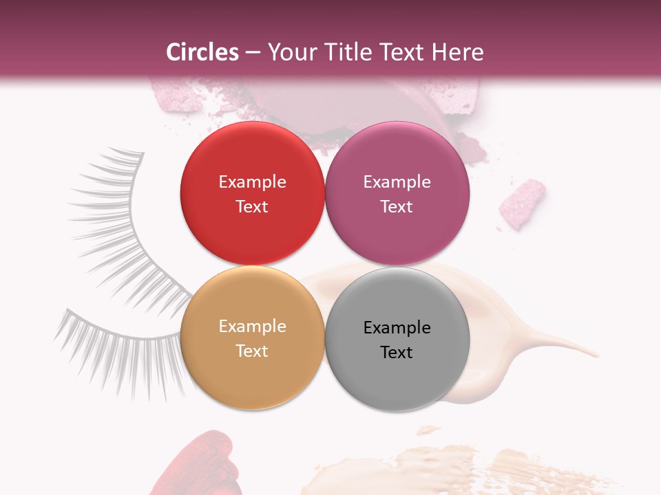 Dark Pink Cosmetic PowerPoint Template