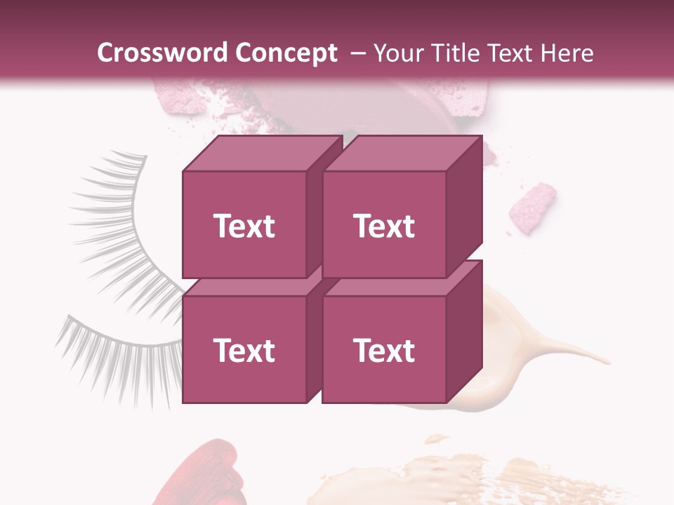 Dark Pink Cosmetic PowerPoint Template
