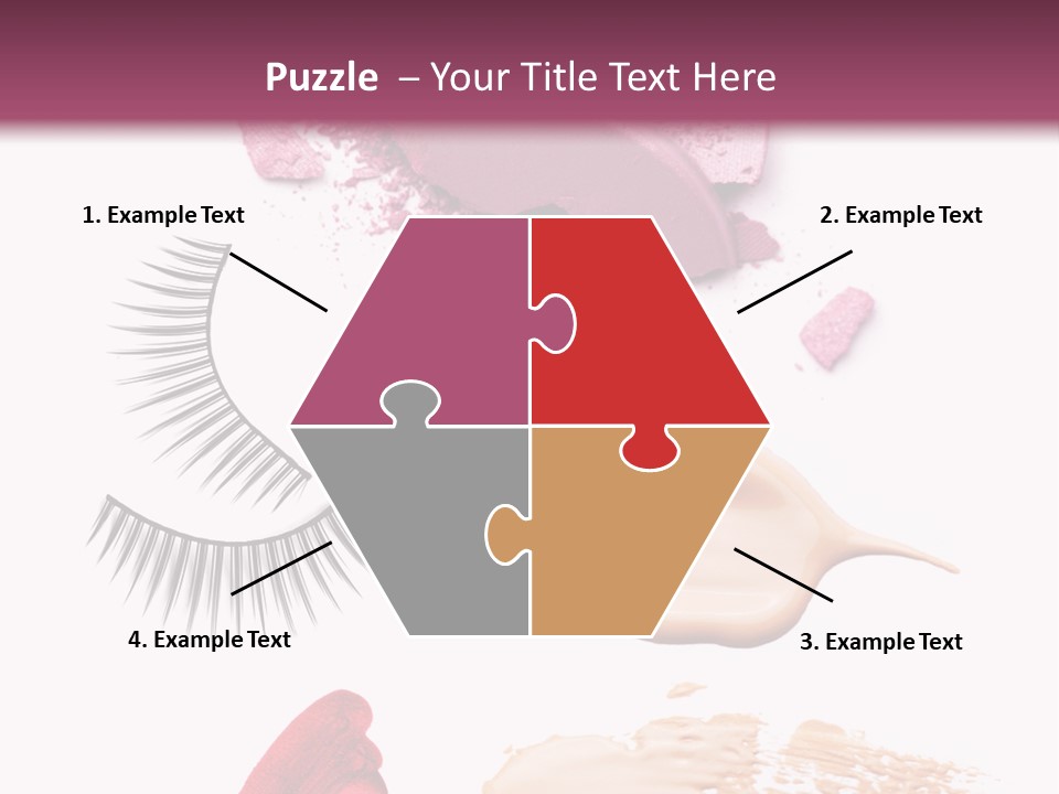 Dark Pink Cosmetic PowerPoint Template