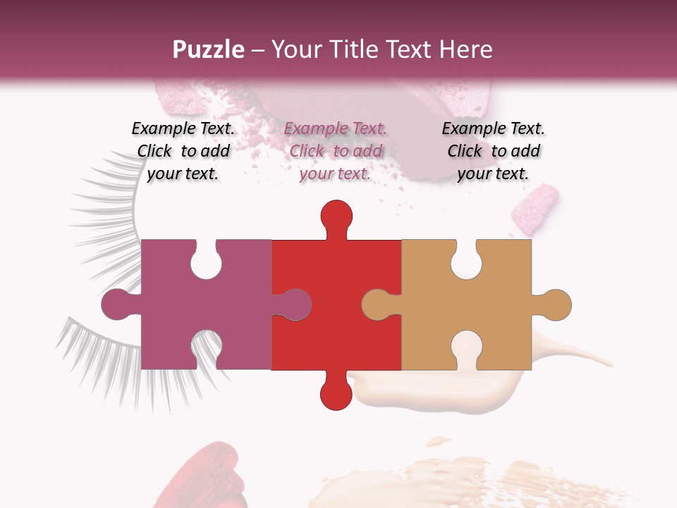 Dark Pink Cosmetic PowerPoint Template