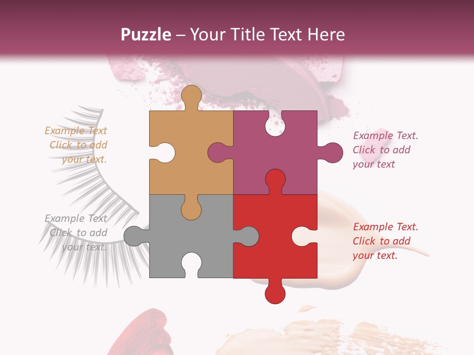 Dark Pink Cosmetic PowerPoint Template
