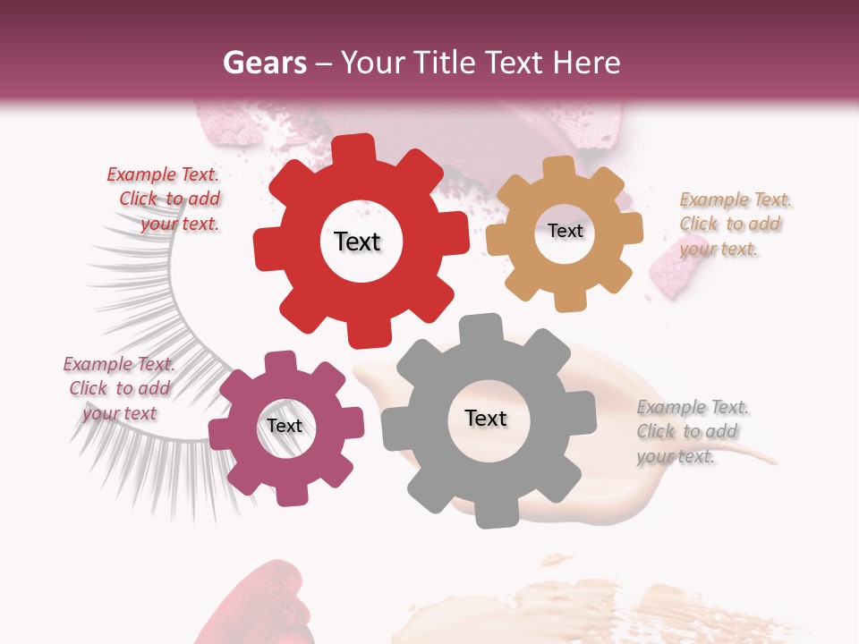 Dark Pink Cosmetic PowerPoint Template