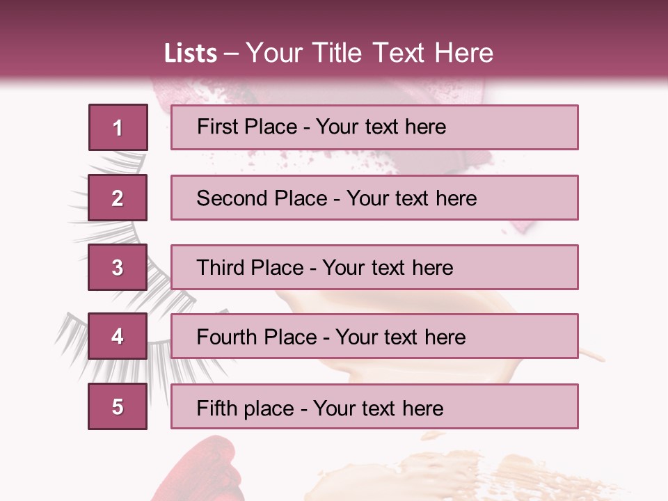 Dark Pink Cosmetic PowerPoint Template