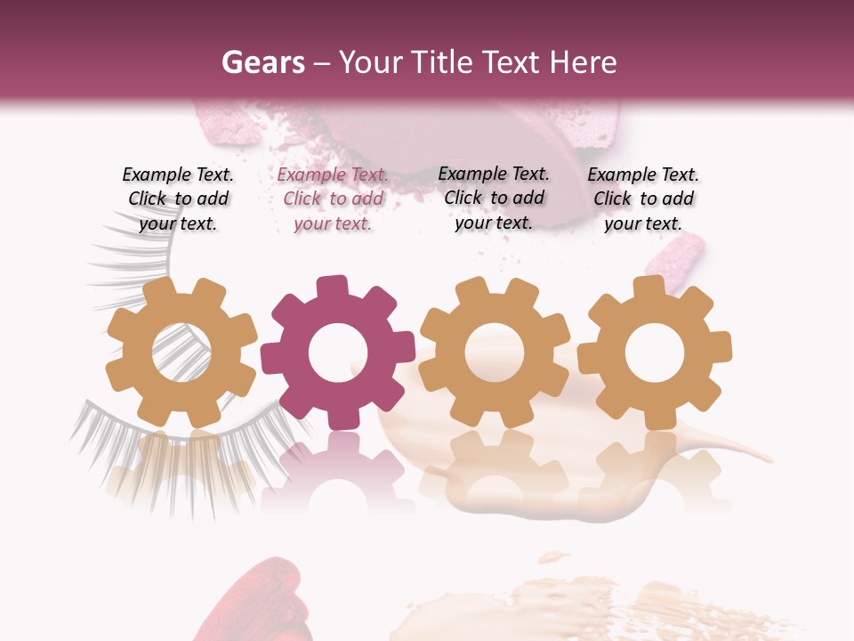 Dark Pink Cosmetic PowerPoint Template
