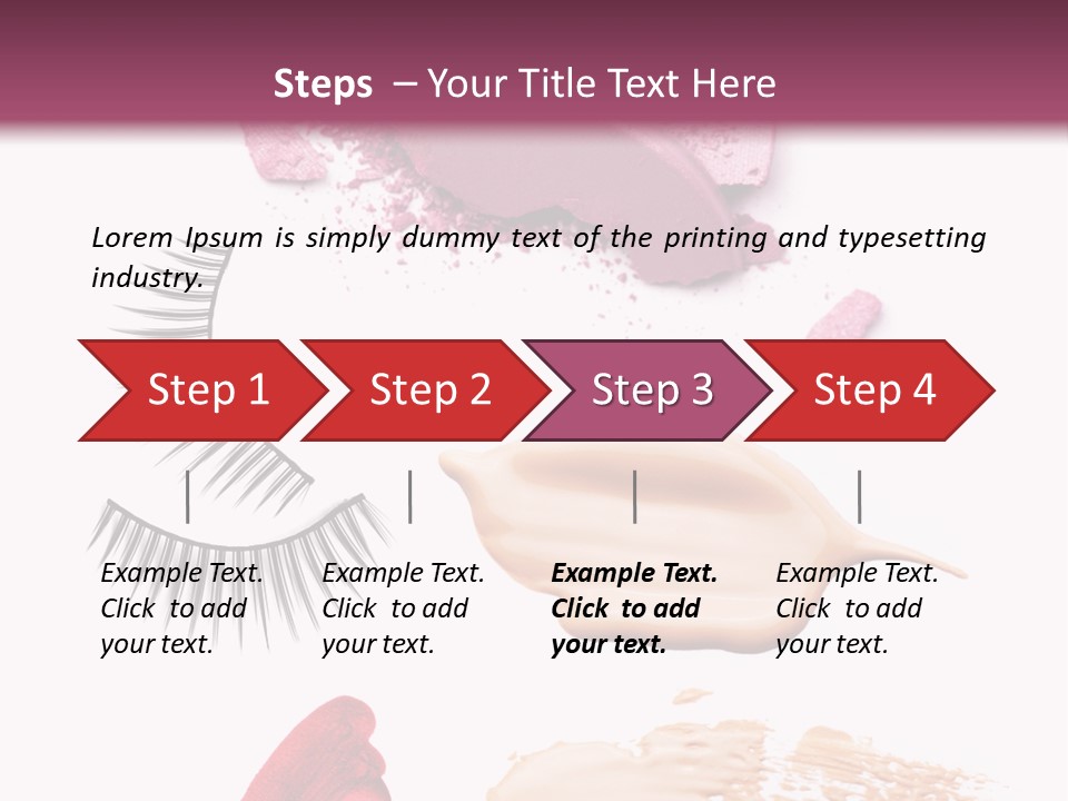 Dark Pink Cosmetic PowerPoint Template
