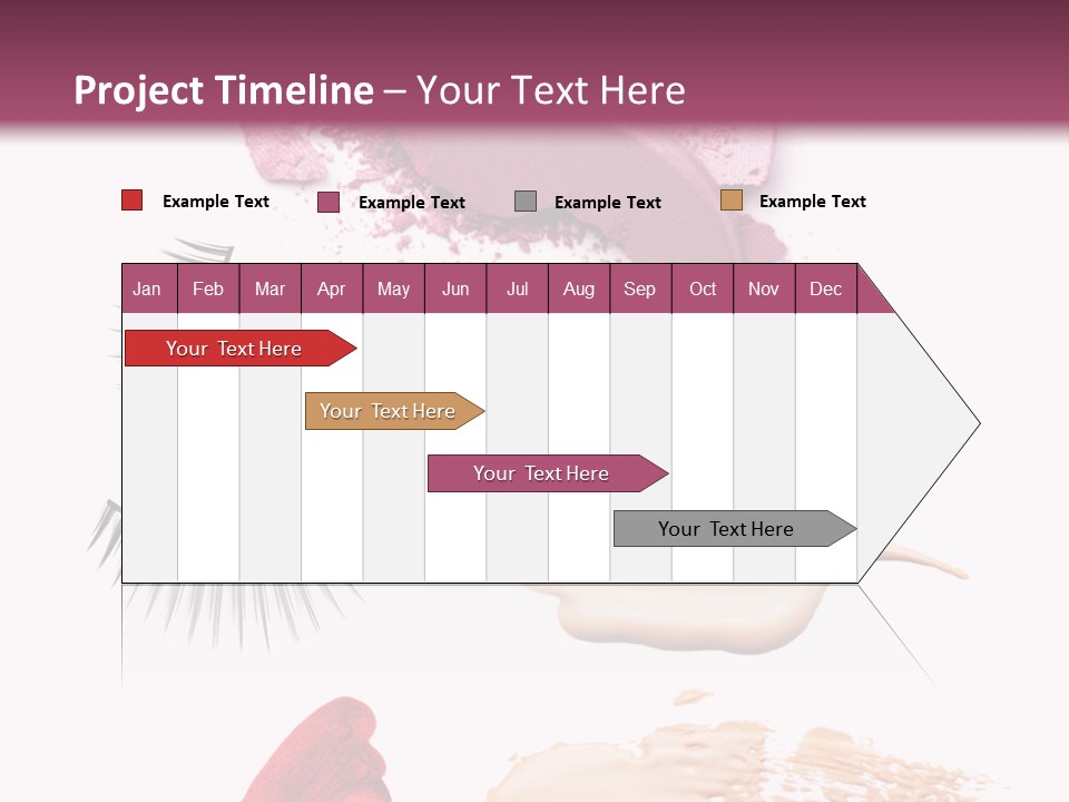Dark Pink Cosmetic PowerPoint Template