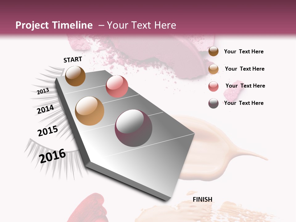 Dark Pink Cosmetic PowerPoint Template