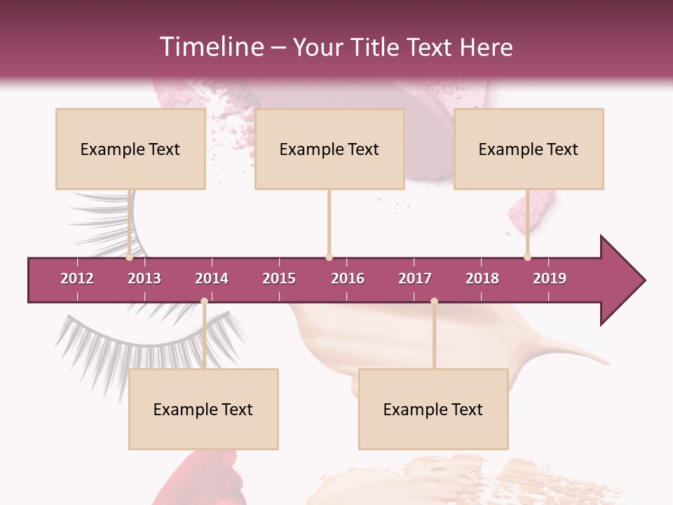 Dark Pink Cosmetic PowerPoint Template