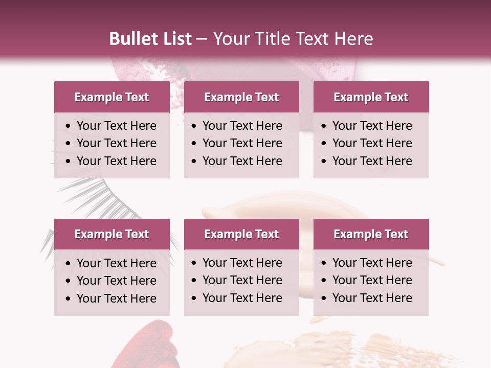 Dark Pink Cosmetic PowerPoint Template