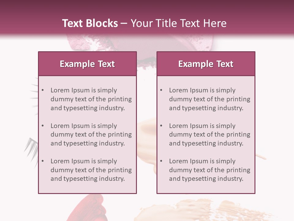 Dark Pink Cosmetic PowerPoint Template