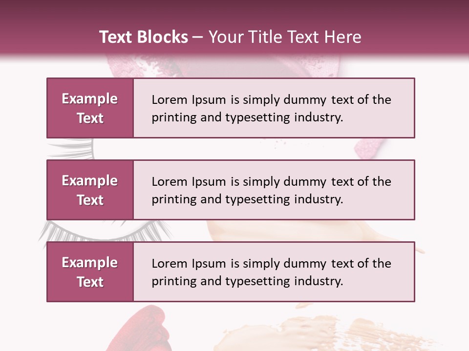 Dark Pink Cosmetic PowerPoint Template