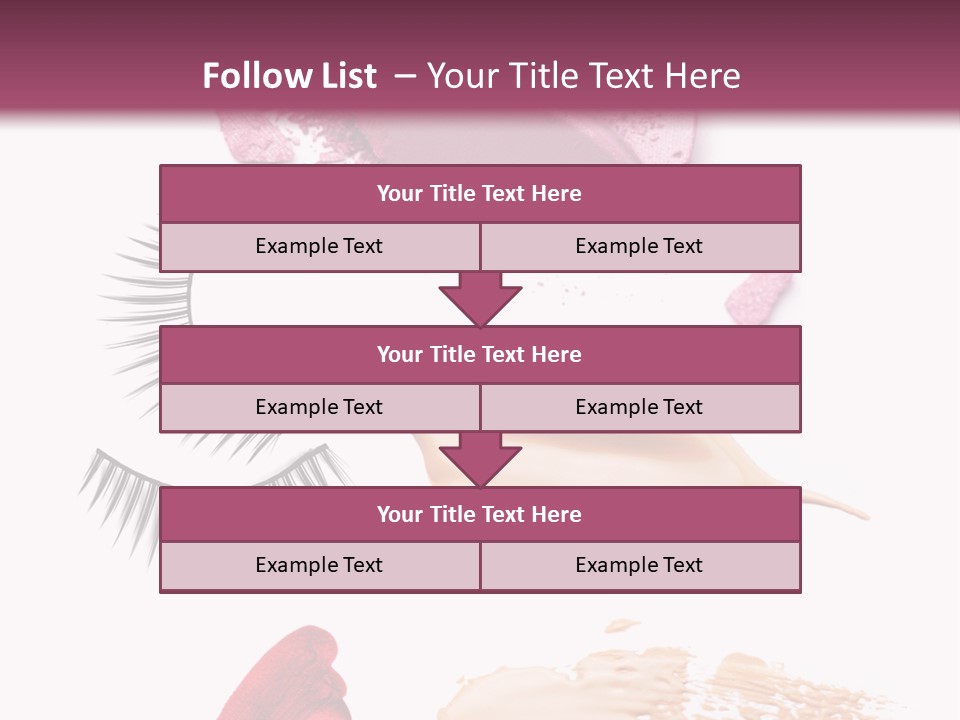 Dark Pink Cosmetic PowerPoint Template