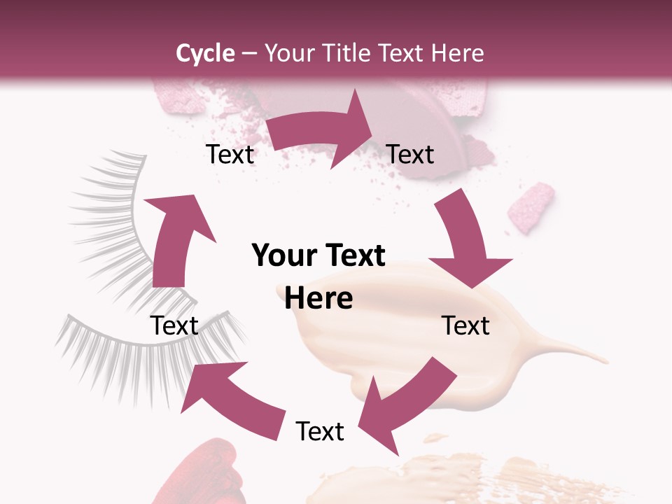 Dark Pink Cosmetic PowerPoint Template