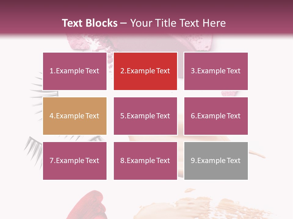 Dark Pink Cosmetic PowerPoint Template