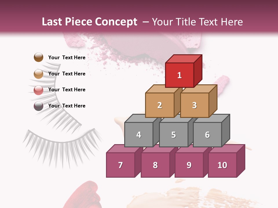 Dark Pink Cosmetic PowerPoint Template
