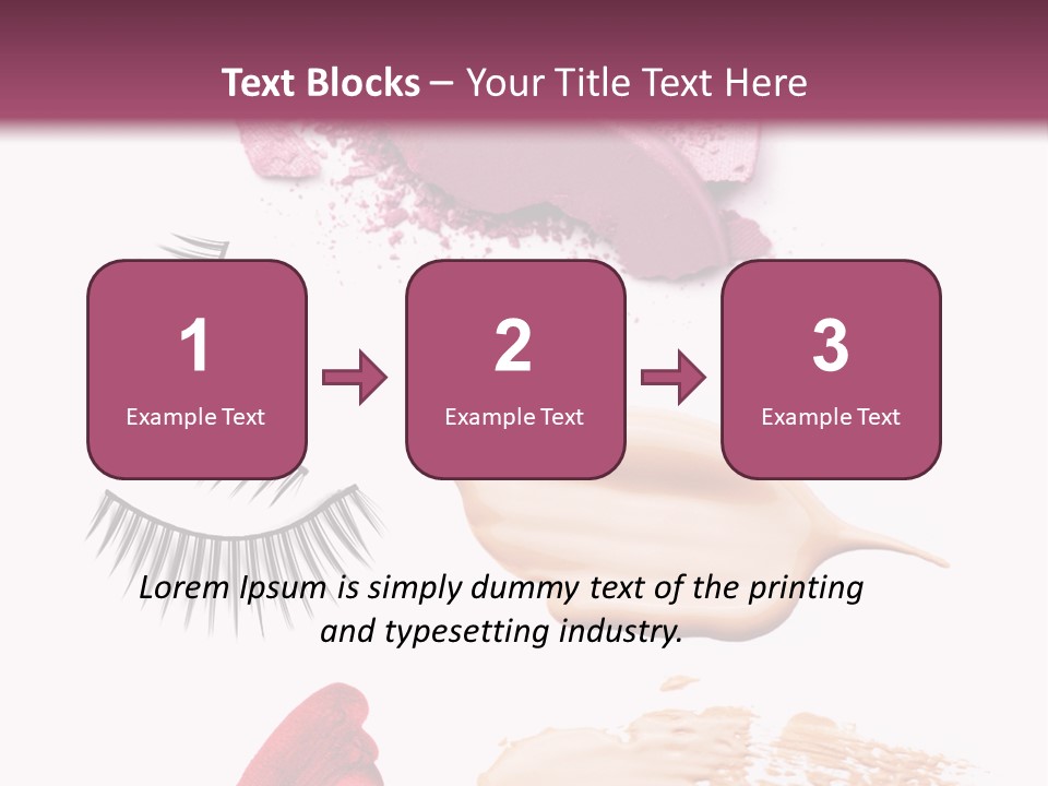 Dark Pink Cosmetic PowerPoint Template