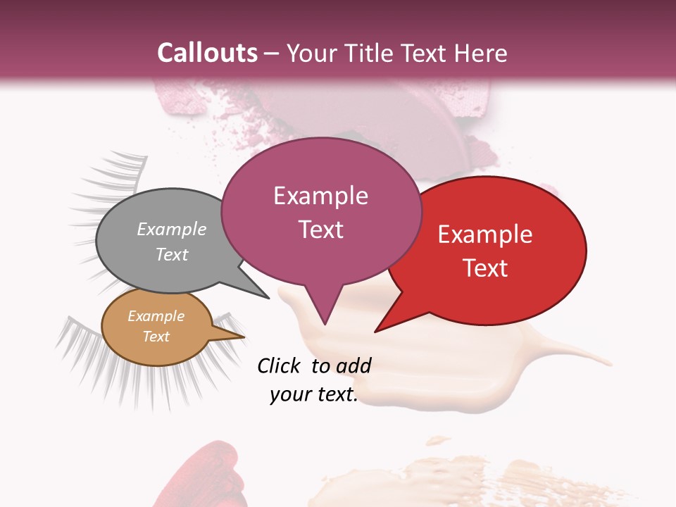 Dark Pink Cosmetic PowerPoint Template