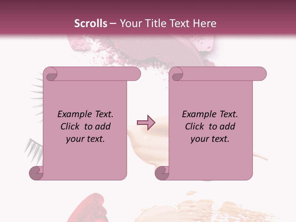 Dark Pink Cosmetic PowerPoint Template