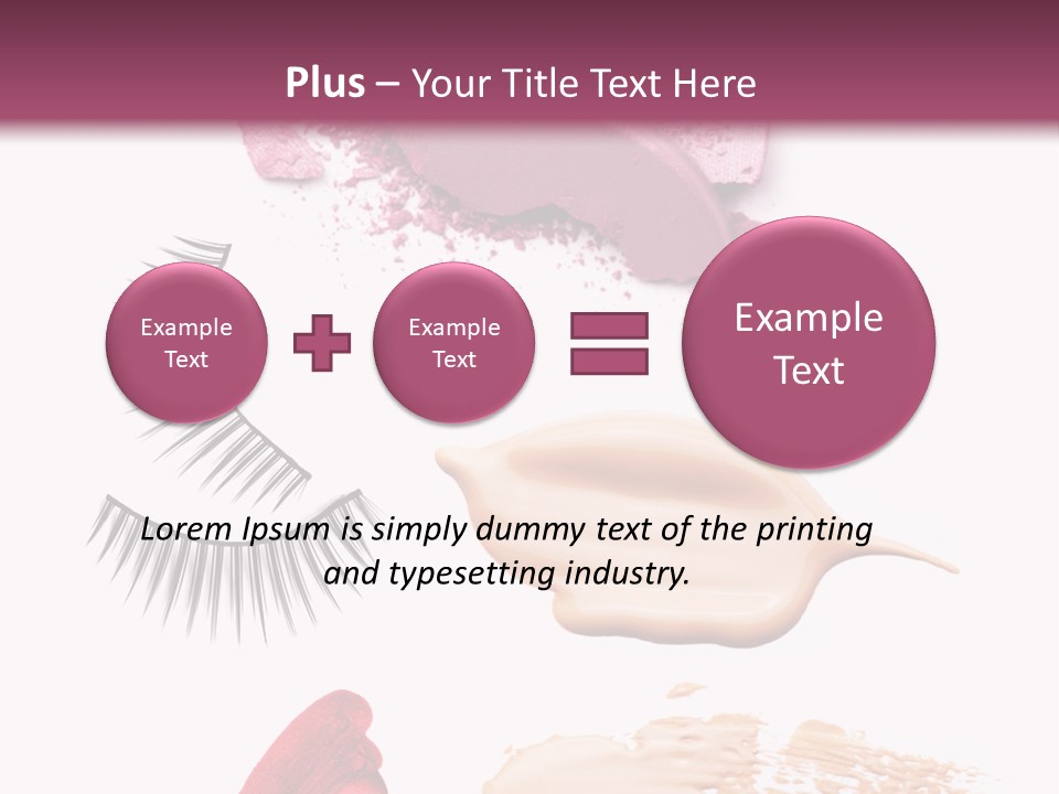 Dark Pink Cosmetic PowerPoint Template
