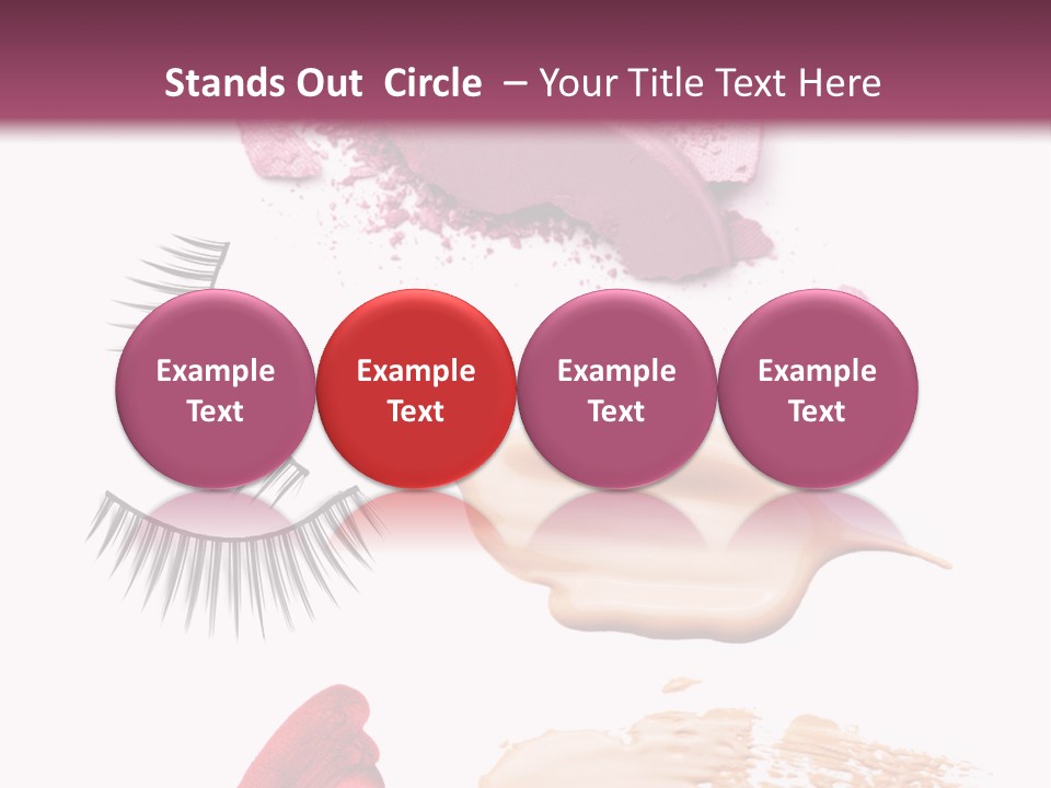 Dark Pink Cosmetic PowerPoint Template