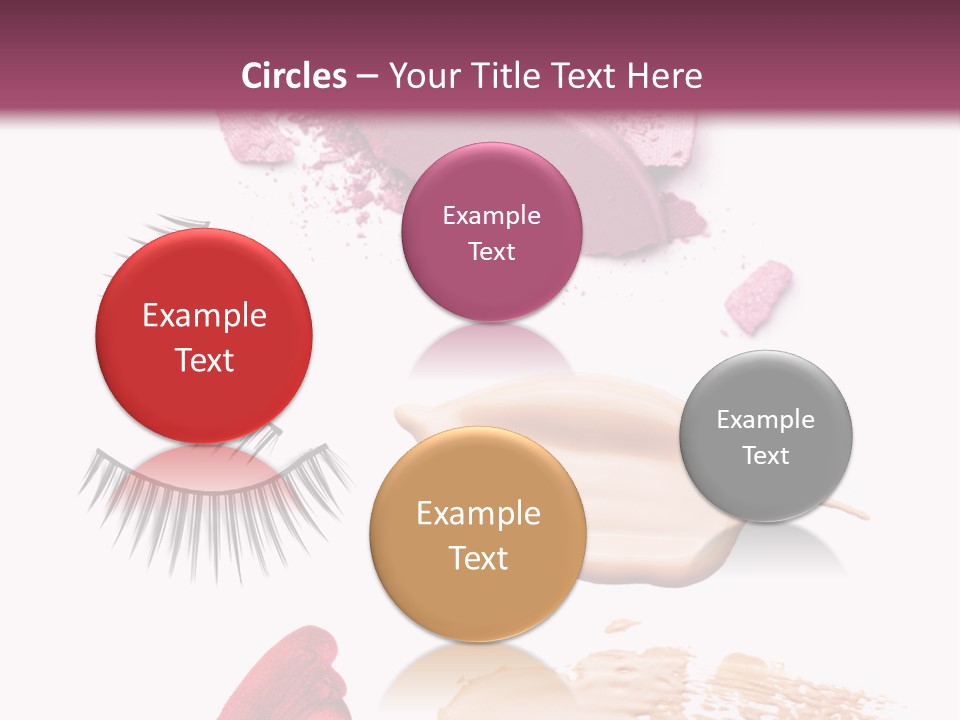 Dark Pink Cosmetic PowerPoint Template