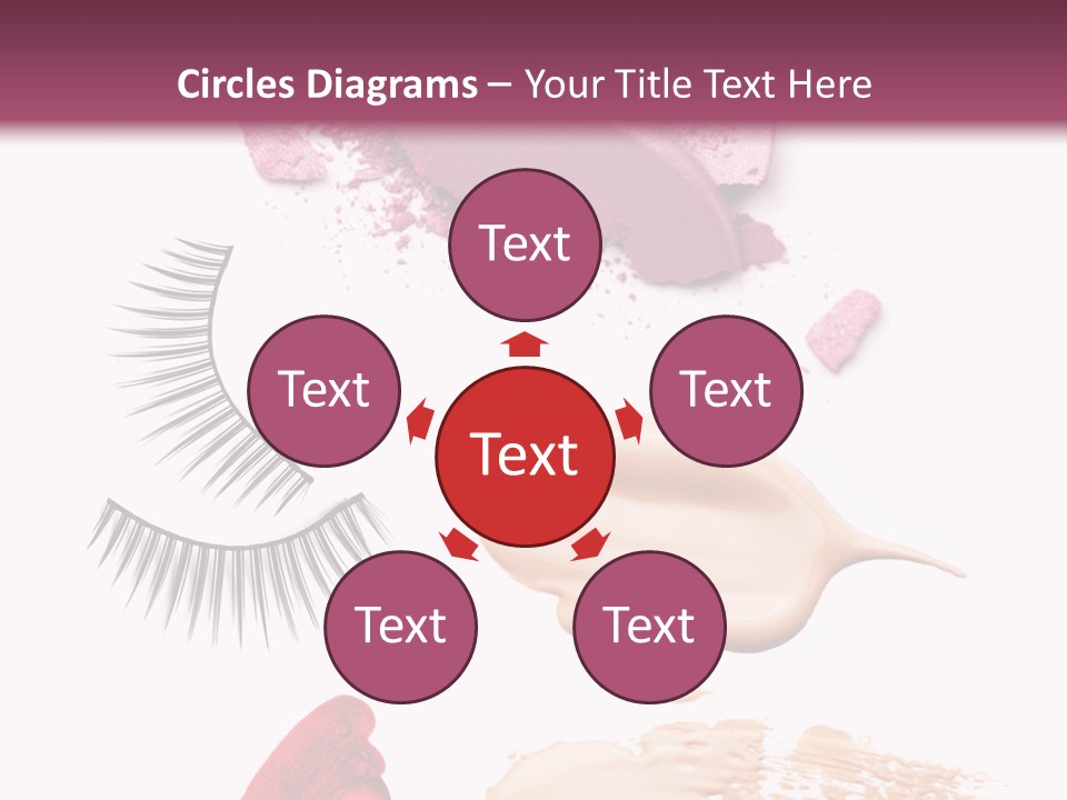 Dark Pink Cosmetic PowerPoint Template