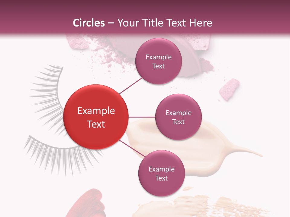 Dark Pink Cosmetic PowerPoint Template