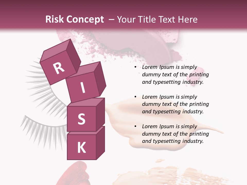 Dark Pink Cosmetic PowerPoint Template