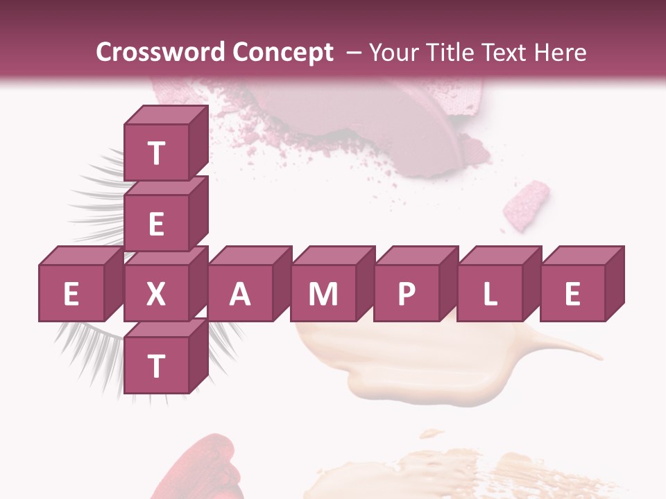 Dark Pink Cosmetic PowerPoint Template