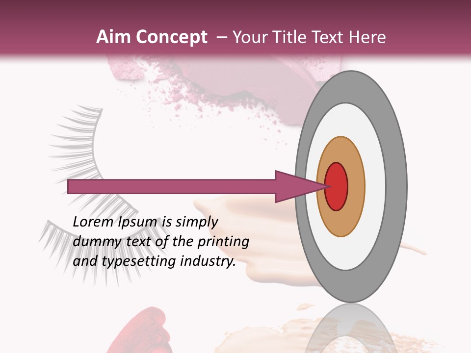 Dark Pink Cosmetic PowerPoint Template