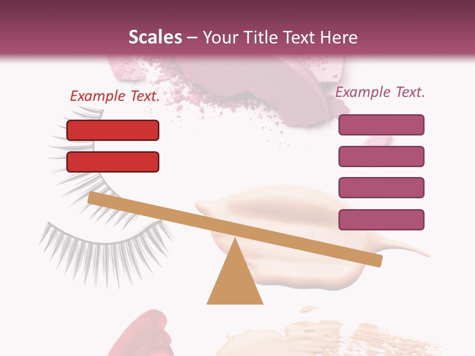 Dark Pink Cosmetic PowerPoint Template