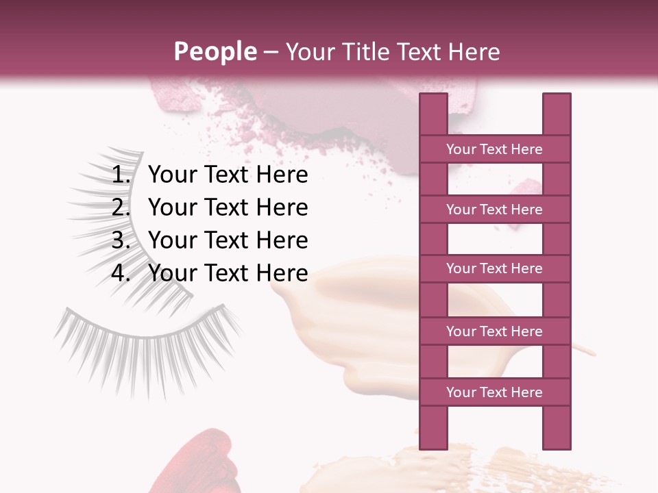Dark Pink Cosmetic PowerPoint Template
