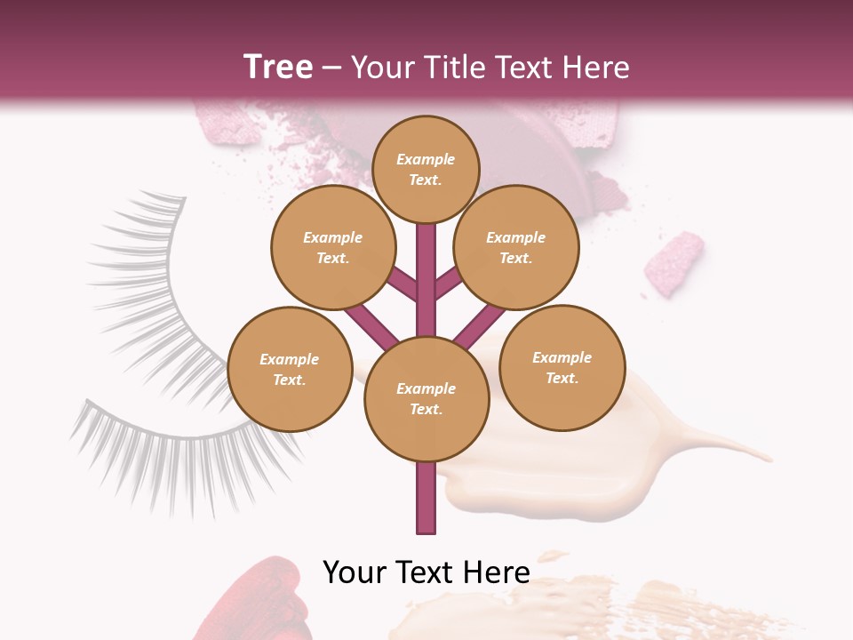 Dark Pink Cosmetic PowerPoint Template