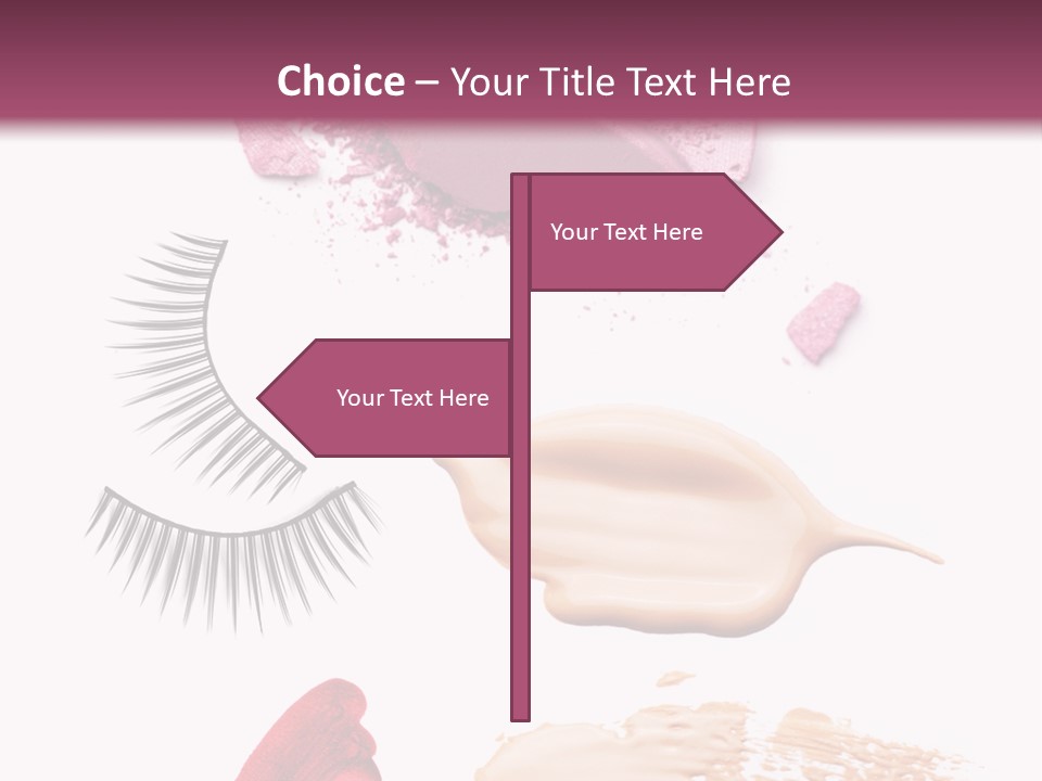 Dark Pink Cosmetic PowerPoint Template