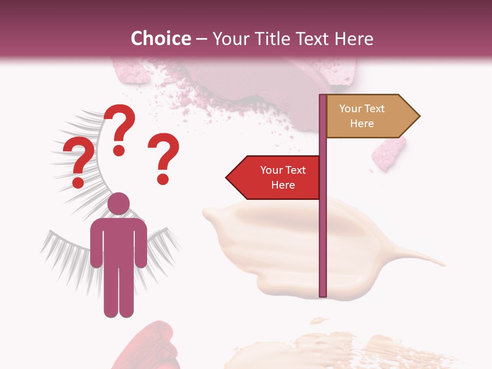 Dark Pink Cosmetic PowerPoint Template